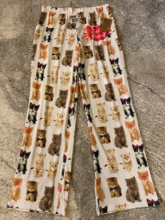 Brief Insanity Other - Brief Insanity Check Meowt Lounge Pants Size XL, NWT 🐱